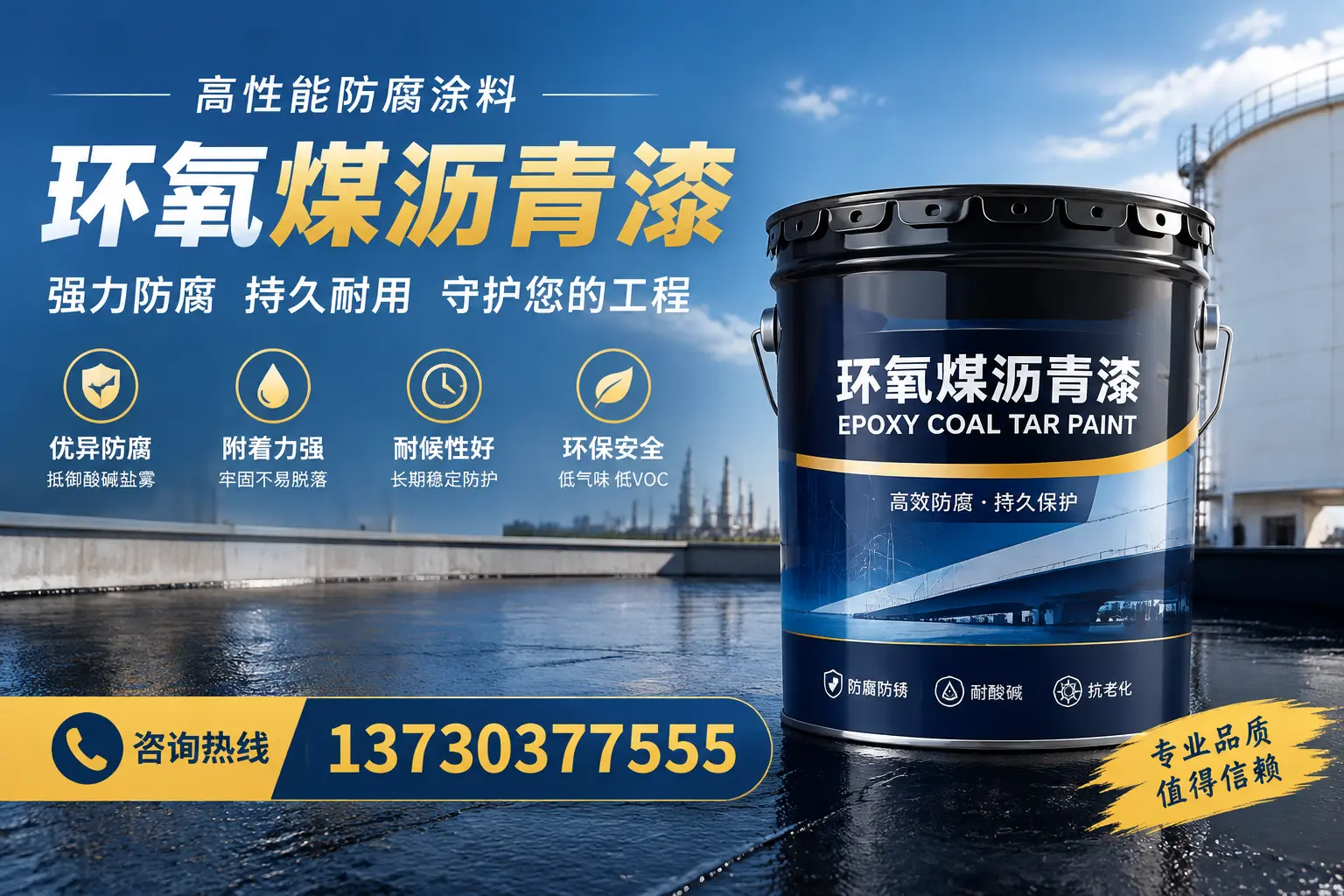 环氧煤沥青漆的耐久性分析，适合定海的使用场景